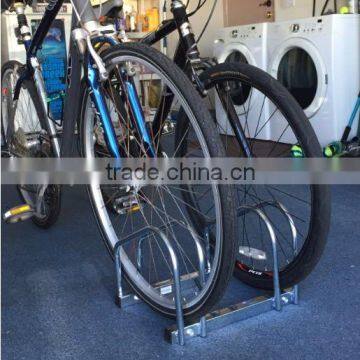 Floor Mount Bike Garage Parking Stand Steel Rack