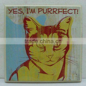 Good Sale 11''H Ourdoor Antique Metal Plate Sign for Garden Decoration photo-1