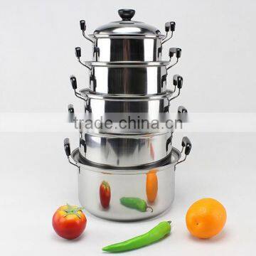 10PCS High Bosy Stainless Steel Stockpot/Cookware Stock Pot photo-6