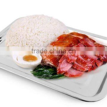Rectangular Metal Stainless Steel Food Tray / Dinner Tray for Sale photo-4