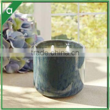 Fragrance Ceramic Scented Soy Candle In Ceramic Jar