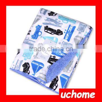 UCHOME 2016 Hot Sell Super Soft Plush And Microplush Baby Swaddle Blanket photo-3