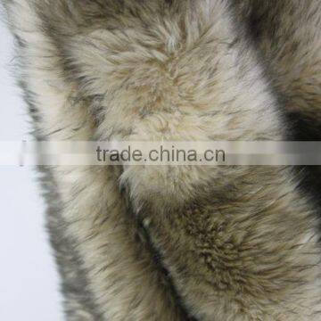 4 cm Camel Black Dye Pointed Jacquard Plush Cloth Fake Fur Fabric