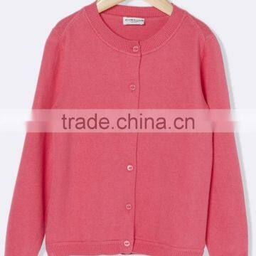 High Quality 100% cotton Round neckline stylish children cardigan (BKNB25)