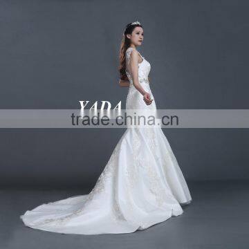 White Color Sleeveless High Quality Fashion Dress for Wedding photo-2