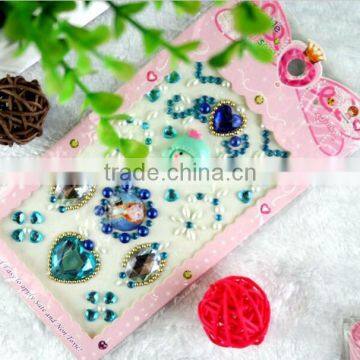 Free Sample Multi-Stone Shaped Assorted Self Adhesive Diamond Rhinestone Decorative Sticker Gems Crystals Sticker photo-4