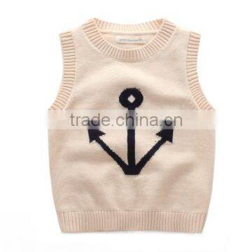 Baby Kids Wool Cashmere Sweater V Neck Sleeveless Pullover Knitwear photo-2