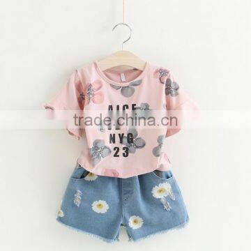 S60383B 2017 NewestChildren's Cowboy Printed Pants Many Comfortable Kids Pants photo-2