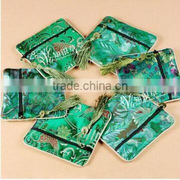 Satin pouch zipper pouch Factory direct gift silk jewelry pouch CH015