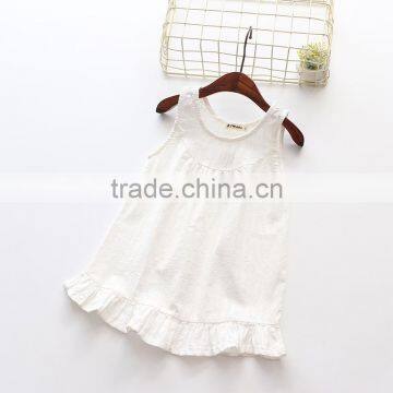 Modern Summer Lace Blank Baby Girl Princess Birthday Vest Dress photo-2