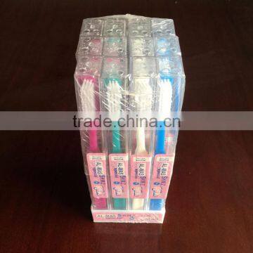 wholesale cheap travel toothbrush with plastic case