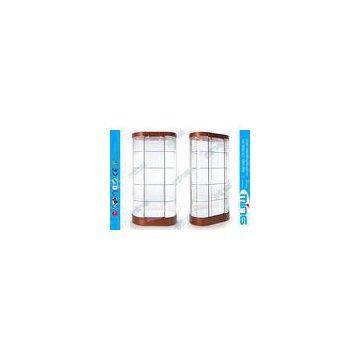 Five Shelves Glass Display Showcases with Locking Sliding Door