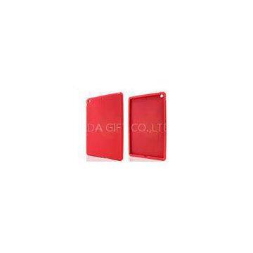 Red Waterproof Silicone Tablet Covers For Apple iPad Air , Color / Logo Personalised