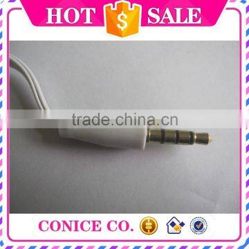 Fancy Quality White Flat Cable Earbuds Magic Sound Stereo In-ear Earphone With Mic photo-6