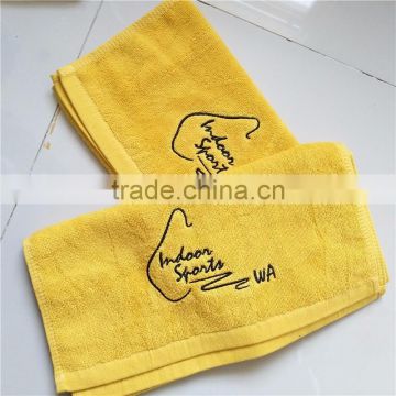 Embroidered logo hand towel, gym/fitness towel