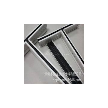 aluminium ceiling t grid black and white slotted metal t grid