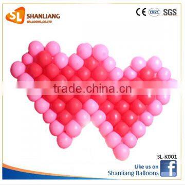 Double Love Shaped Plastic Balloon Net