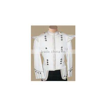 white piper drummer doublet coat cheap price