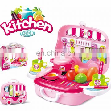 Factory wholesale high quality materials plastic kids kitchen set toy