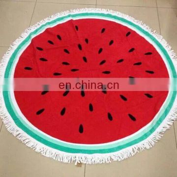 Watermelon Round Beach Towel