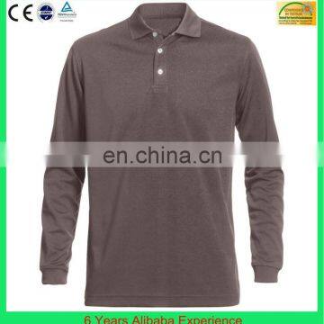 Custom Design 100% polyester 100% cotton polo shirt long sleeve(6 Years Alibaba Experience)