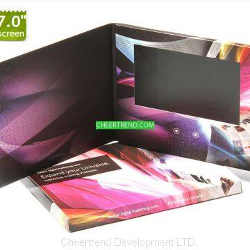 7 inch touch screen video greeting card / business gifts