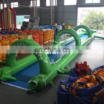 inflatable long slip and single lane slide inflatable water slide for sale