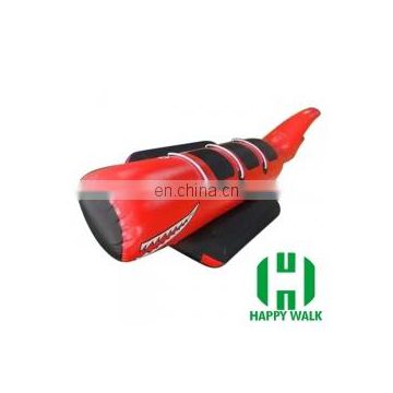 Commercial inflatable red shark fishing boat fiberglass