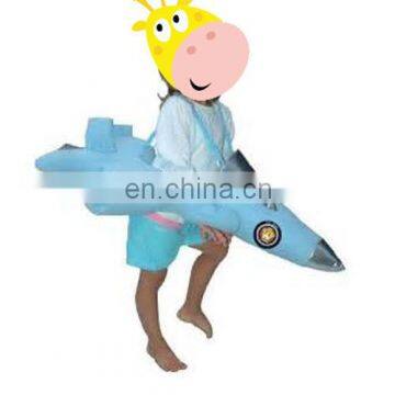 Funny Rocket shape ride on cosume for Kid's party