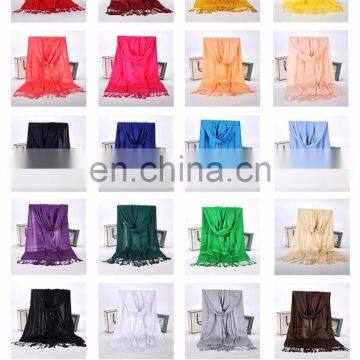 2017--120g 100% Viscose/Rayon Plain Solid Color Light Weight Pashmina Scarf/Shawl photo-3