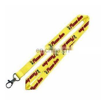 polyester lanyard with double sided logo printed