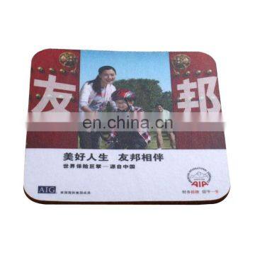 good quality logo printing custom-made sticky cork coaster