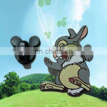 The rabbit cartoon characters badge super cute students love badge