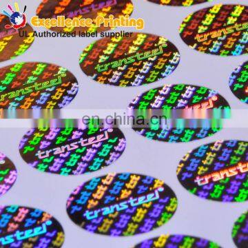 Newly high quality adhesive cheap custom hologram sticker
