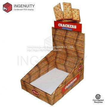 Recycle cardboard display box for crackers CDU-TRAY-025