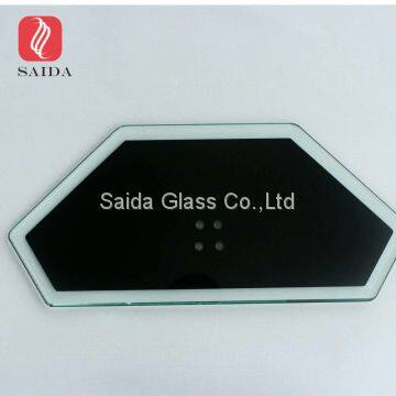 Custom 8mm Thick Black Tempered Glass for TV Stand Base photo-2