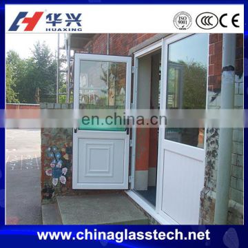 Aluminum frame emergency single glass exterior escape fire exit door