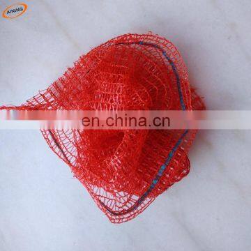 Plastic raschel mesh bag for potato vegetable plastic bag for 50kg