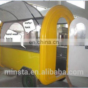 fast food mobile kitchen trailer/mobile food truck/electric food car for sale