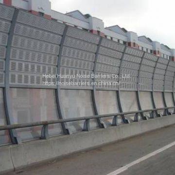 Aluminum Sound Barrier Absorbing Traffic and Machine Noises