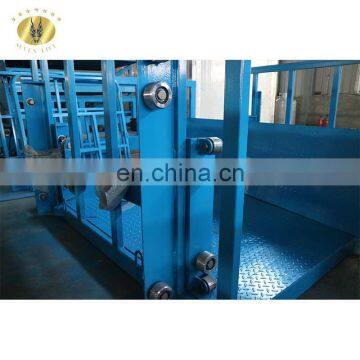 7LSJD Shandong SevenLift Guide Rail Manual Warehouse Inground Cover 1.5 Ton Cargo Hydraulic Lift