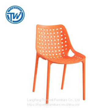 DC-6047 Topwell Hot Sale Plastic Chair Stackable Chair Round Back Chair