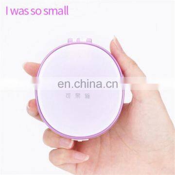 2018 New Arrival Multi-Functional Beauty Equipment Mini Electric Facial Led Makeup Mirror Steamer Mobile Power Bank photo-6