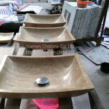 Beige Travertine Wahbasin, Beige Travertine Bathroom Sinks