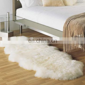 Factory wholesale australian different shape pink white faux fur sheepskin carpet rugs