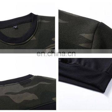Wholesale Oem Custom With Own Logo no Minimum Blank With Raglan Seam Crewneck Camo Hoodie Sweatshirt photo-5