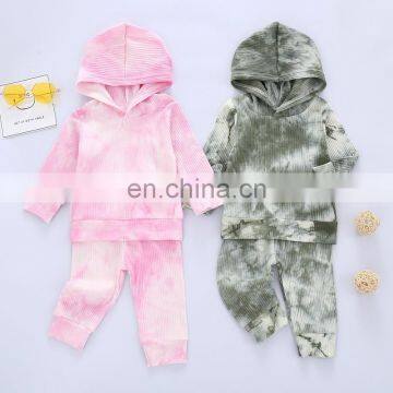 Newborn Baby Girls Boys Tie-dye Outfits Long Sleeve Tops T Shirt + Pants Spring Autumn Clothing Children Clothes Set 1-6Years photo-4