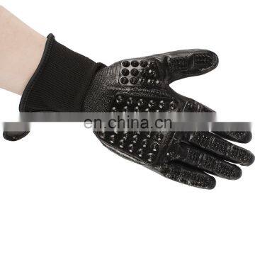 Manufacture Wholesale Massage Hair Removal Deshedding Brush Cleaning Pet Dog Cat Bath Grooming Gloves For Dogs photo-2