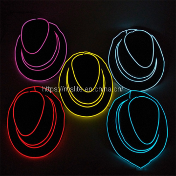 10Pcs European and American Popular Stage Led Luminous Jazz Hat photo-4