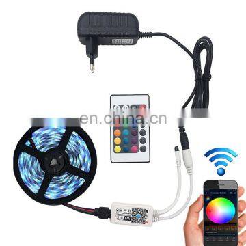 5M 5050 RGB WIFI LED Strip light Waterproof RGB 5M led ribbon tape Remote Kit